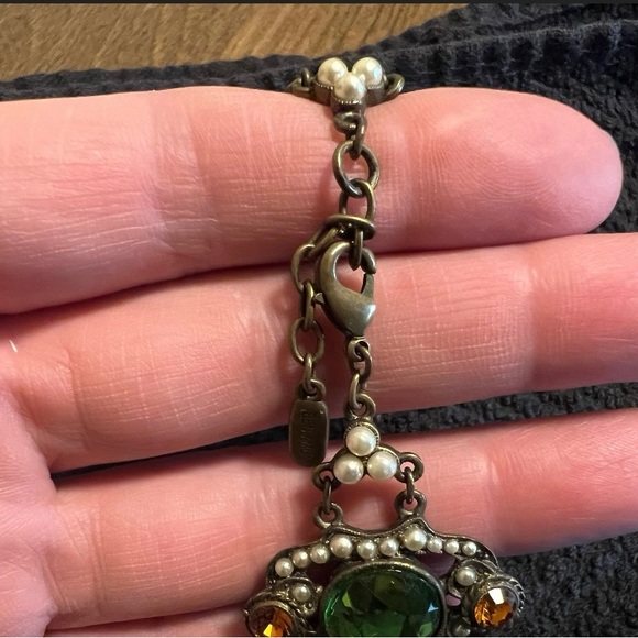 Vintage Ben-Amun Five Panel Rhinestone Bracelet - Picture 7 of 7